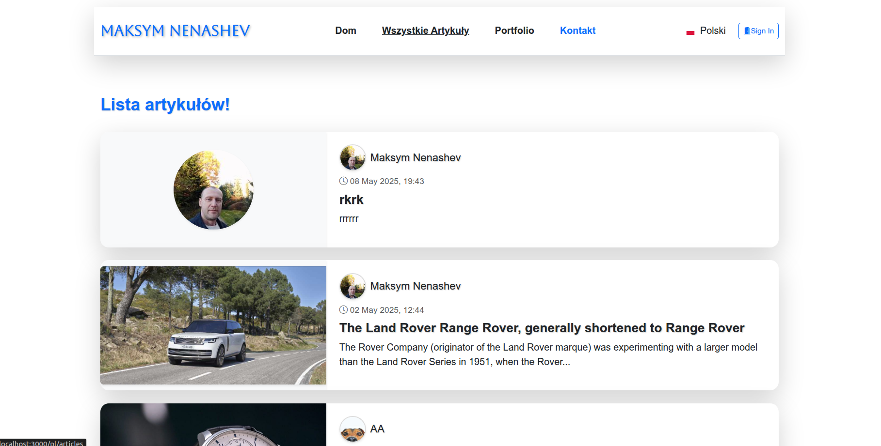 Maksym Social Network